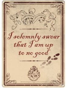 Метална табела за стена Harry Potter Up To No Good - Grupo Erik - Harry Potter - 5055453443381