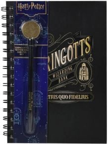 Тефтер и химикалка Blue Sky Harry Potter Gringotts - отличен подарък за фенове на Хари Потър, с удобен A5 размер и стилен дизайн!.