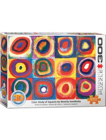 3D лещовиден пъзел Eurographics - Color Study of Squares, 300 части