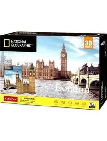 3D пъзел Cubic Fun National Geographic - Биг Бен, 94 части - Cubic Fun - Cubic Fun - Cubic Fun - National Geographic - 6944588209926