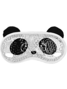 Гел маска за очи Legami - Panda с форма на панда, черни уши и големи кръгове около очите. Многократна употреба, прозрачна, с текстурирани гел топчета за успокояващ комфорт.