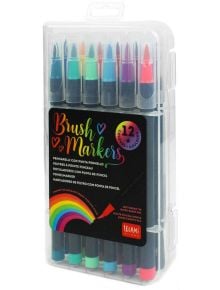 Комплект маркери-четка Legami, 12 бр. - Legami - Legami - Момиче, Момче - Legami - Extraordinary Stationery - 8054320561248