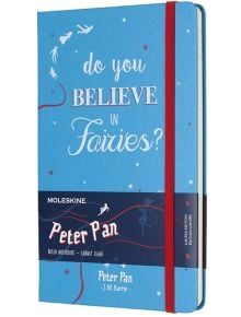Класически тефтер Moleskine Peter Pan Fairies с твърди корици и линирани страници - Moleskine - Moleskine - Жена, Мъж - Moleskine - Peter Pan  - 8055002855495