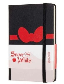 Черен тефтер Moleskine Snow White Red Bow Pocket с широки редове, Limited Edition - Moleskine - Moleskine - Жена - Moleskine - Snow White - 8058341710371