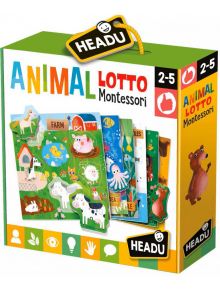 Образователен пъзел Headu Montessori - Лото с животни - Headu - Headu - Момиче, Момче - Headu - Montessori - 8059591422847