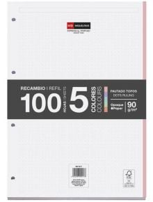 Пълнител за папка Miquelrius A4, 100 листа на точки - Miquelrius - Apli Paper - 8422593090176