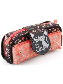 Несесер Miquelrius Oh My Cat с три отделения и закопчалка - Apli - 8422593196632