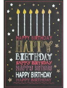 Картичка Busquets за рожден ден: HAPPY BIRTHDAY, размер 11.5 х 17.4 см. - Busquets - Busquets Gruart - Жена, Мъж - 8422829636352