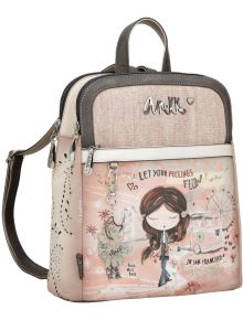 Раница Anekke Peace & Love Pink, 28 x 31 x 11 см. - Anekke - Creaciones Pandora - Жена, Момиче - Anekke - Piece & Love - 8434172080614
