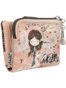 Дамски портфейл Anekke Peace & Love Pink, 12 x 9 x 3 см. - Anekke - Creaciones Pandora - Жена, Момиче - Anekke - Piece & Love - 8434172080690