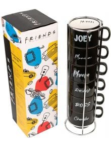 Комплект керамични чаши Grupo Erik - Friends Characters на метална стойка, 6 бр. - Grupo Erik - GRUPO ERIK EDITORES S.L. - Жена, Момиче - Grupo Erik - Friends - 8435497257194