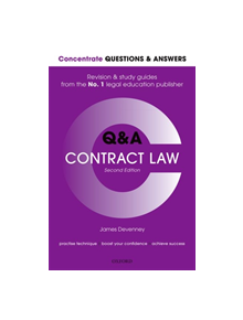 Concentrate Questions and Answers Contract Law - 9780198817673