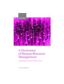 A Dictionary of Human Resource Management - 9780199298761