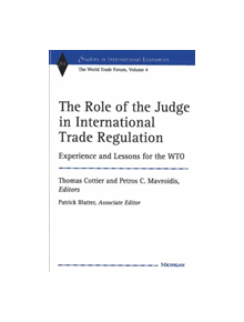 The Role of the Judge in International Trade Regulation - 9780472113194