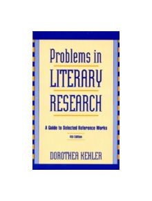 Problems in Literary Research - 9780810832169