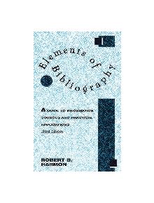 Elements of Bibliography - 9780810835290