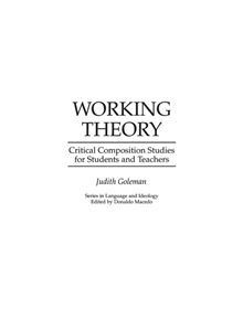 Working Theory - 9780897893022