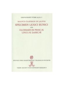 Specimen Lexici Runici - 9780903521802