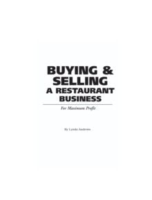 Food Service Professionals Guide to Buying & Selling A Restaurant Business - 9780910627122