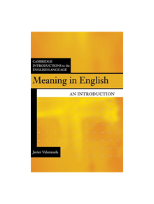 Meaning in English - 9781107096370