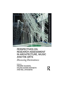 Perspectives on Research Assessment in Architecture, Music and the Arts - 9781138342200