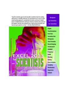 Excel 2013 for Scientists - 9781615470259