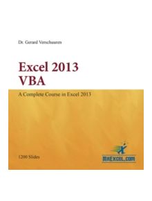 Excel 2013 VBA - 9781615470310