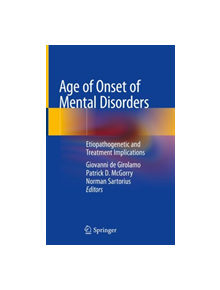 Age of Onset of Mental Disorders - 9783319726182
