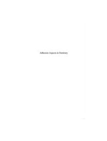 Adhesion Aspects in Dentistry - 9789004172715