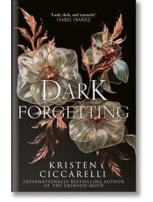 Корицата на книгата A Dark Forgetting включва смели, метални цветя със сложни детайли на тъмен фон. Дизайнът загатва за епична любовна история и включва цитат на Исабел Ибаньес: "Пищно, тъмно и романтично.