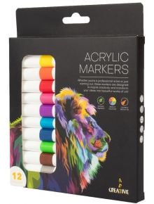 Акрилни маркери Creative Art, 12 цвята - Creative Art - Creative Art - Момиче, Момче - 3831123778425