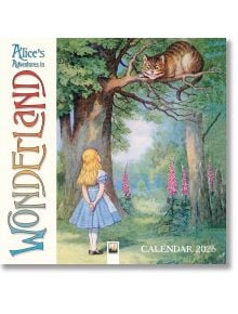 Alice's Adventures in Wonderland Wall Calendar 2026 - Flame Tree Studio - Жена, Мъж - 9781835623121