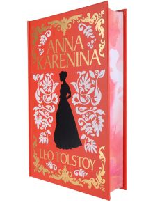 Anna Karenina (Arcturus Treasured Classics) е подаръчно издание с червени твърди корици, със златни флорални мотиви и женски силует на корицата.