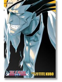 На корицата на мангата „Bleach“ (издание „3 в 1“), том 5, е изобразен мускулест, усмихнат мъж с остри зъби и черна коса, подстригана на игли. Облечен в разкопчана бяла роба, той улавя свирепата същност на Смъртоносец. В долната част на корицата е изобразе