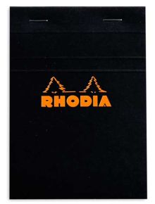 Черен блок - пад Rhodia Basics №16 в А5 формат с 80 бели нелинирани листа - Rhodia - 3037921600092