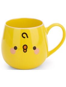 Чаша Nici Molang- Пиле Piu Piu е жълта керамична купа със симпатично лице, кръгли черни очи, розови бузи и малка оранжева уста, която е обърната надолу. Тази весела чаша придава чар на всяка подредба на масата.