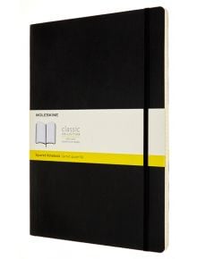 Черен тефтер Moleskine Classic Black в размер A4 с меки корици и листа на малки квадратчета - Moleskine - Moleskine - Жена, Мъж - Moleskine - Classic - 8053853602879