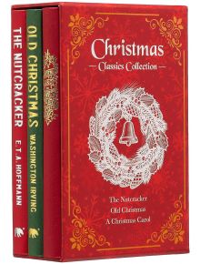 Коледната колекция "Класика" включва "Лешникотрошачката", "Стара Коледа" и "Коледна песен" в елегантна червена кутия със златни празнични мотиви - идеален подарък за почитателите на вечните коледни истории.