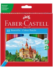 Цветни моливи Faber-Castell, 48 цвята - Faber-Castell - Faber-Castell - Момиче, Момче - Faber-Castell - Castle - 7891360579922
