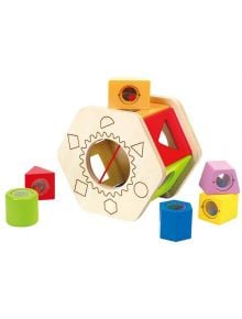 Дървена играчка Hape - С форми за сортиране - Hape - Hape - Момиче, Момче - 6943478002548