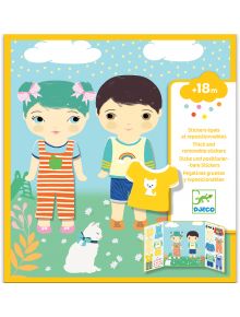 Творчески комплект със стикери Djeco - Направи дрехи - Djeco - Djeco - Момиче, Момче - 3070900090705