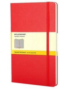 Джобен червен тефтер Moleskine с твърди корици, страници на квадратчета - Moleskine - Moleskine - Жена - Moleskine - Classic - 9788862930291