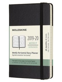 Джобен черен седмичен тефтер - органайзер Moleskine Diary Black за 18 месеца - юли 2019 / декември 2020 г. с твърди корици - 977959 - Moleskine - Moleskine - Moleskine - Agenda 18m - 8058647629551