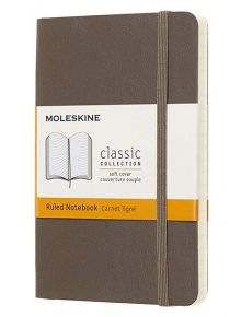 Джобен кафяв тефтер Moleskine Classic Earth Brown с меки корици и линирани страници - Moleskine - Moleskine - Жена, Мъж - Moleskine - Classic - 8058341715475