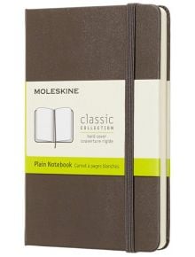 Джобен кафяв тефтер Moleskine Classic Earth Brown с твърди корици и нелинирани страници - Moleskine - Moleskine - Жена, Мъж - Moleskine - Classic - 8058341715291
