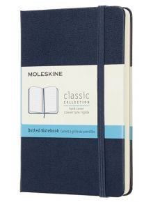 Джобен сапфиреносин тефтер Moleskine Classic Blue Sapphire с твърди корици и листа на точки - Moleskine - Moleskine - Жена, Мъж - Moleskine - Classic - 8058341715338