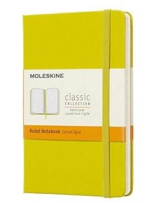 Джобен цинково-жълт тефтер Moleskine с твърди корици и линирани страници - Moleskine - Moleskine - Жена, Мъж - Moleskine - Classic - 8058341715260
