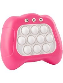 Електронна игра Pop It Apli Kids - бяла: бял ръчен джойстик с 12 пукащи балончета и 4 бутона - перфектният POP IT подарък за деца.