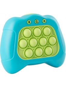 Електронна игра Pop It Apli Kids - зелена е забавен контролер с пукащи балончета и три бутона, идеален подарък за деца и увлекателно забавление за всички възрасти.