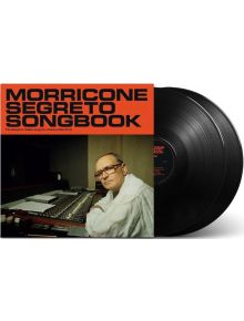 Обложка на албум за Ennio Morricone - Segreto Songbook (VINYL), на която мъж с очила и бяла риза е на миксиращ пулт, виждат се две черни винилови плочи, подчертаващи непубликувани композиции.